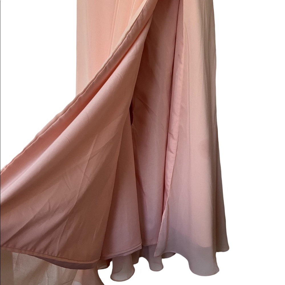 Drapery flowy bridesmaid Dress, size 10 - Picture 3 of 7